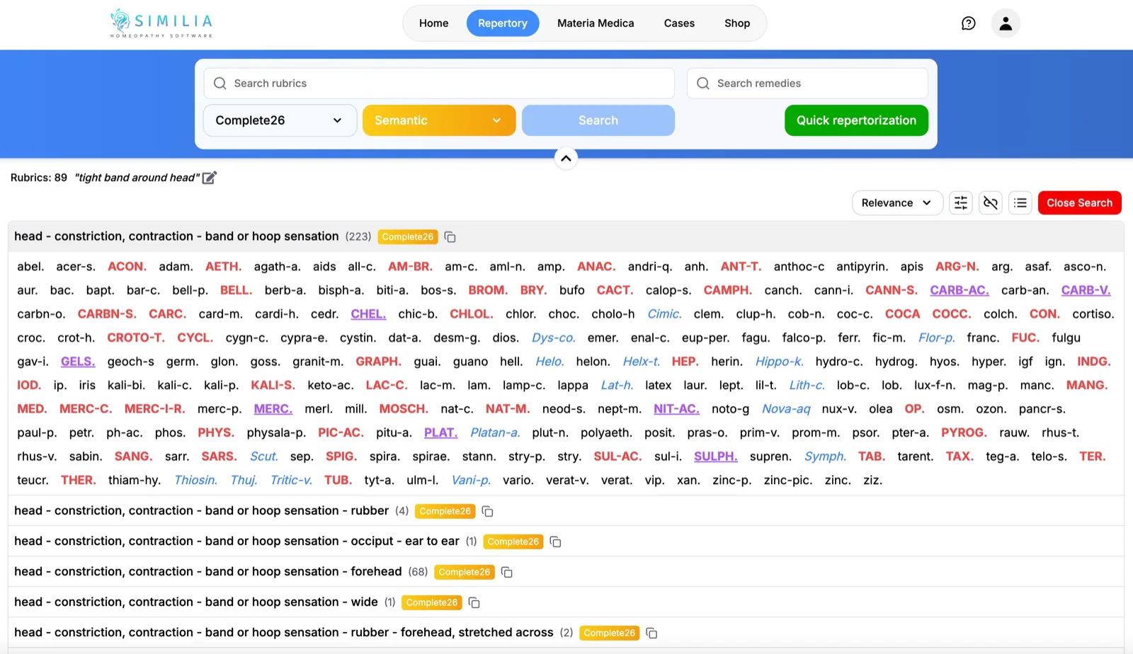 AI-powered semantic search converting natural language symptom description to relevant rubrics